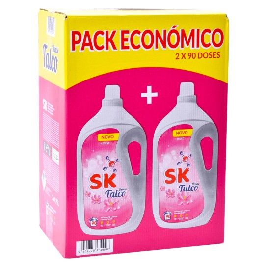 Detergente SK Talco 2x4,95L – Palete de 32 unidades