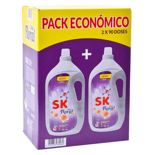 Detergente SK Floral 2x4,95L – Palete de 32 unidades