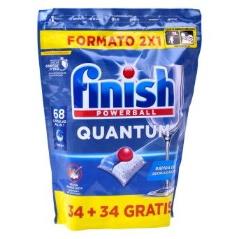 Finish Powerball Quantum 68 Cápsulas – Caixa de 5 embalagens