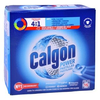 Calgon Power Pastilhas 15un – Caixa de 5 embalagens