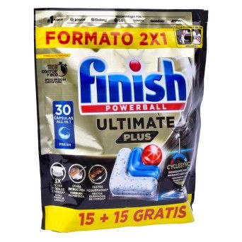 Finish Powerball Ultimate Plus 30 Cápsulas – Caixa de 7 embalagens