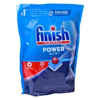 Finish Powerball Power All in 1 20 Cápsulas – Caixa de 6 embalagens